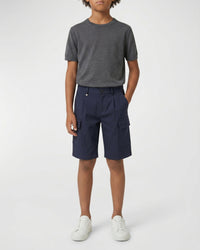 Bermuda en piqué - Bleu Cargo