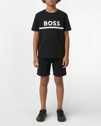 Short-sleeved cotton T-shirt - Black