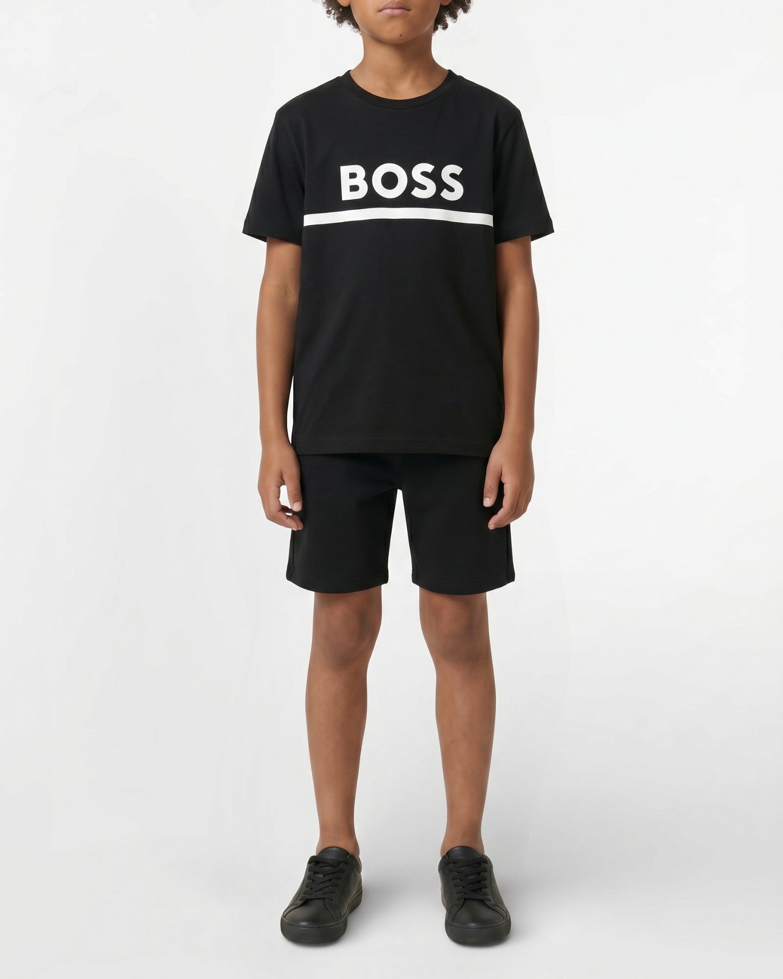 Short-sleeved cotton T-shirt - Black