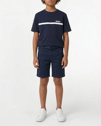 T-shirt manches courtes en coton - Bleu Cargo