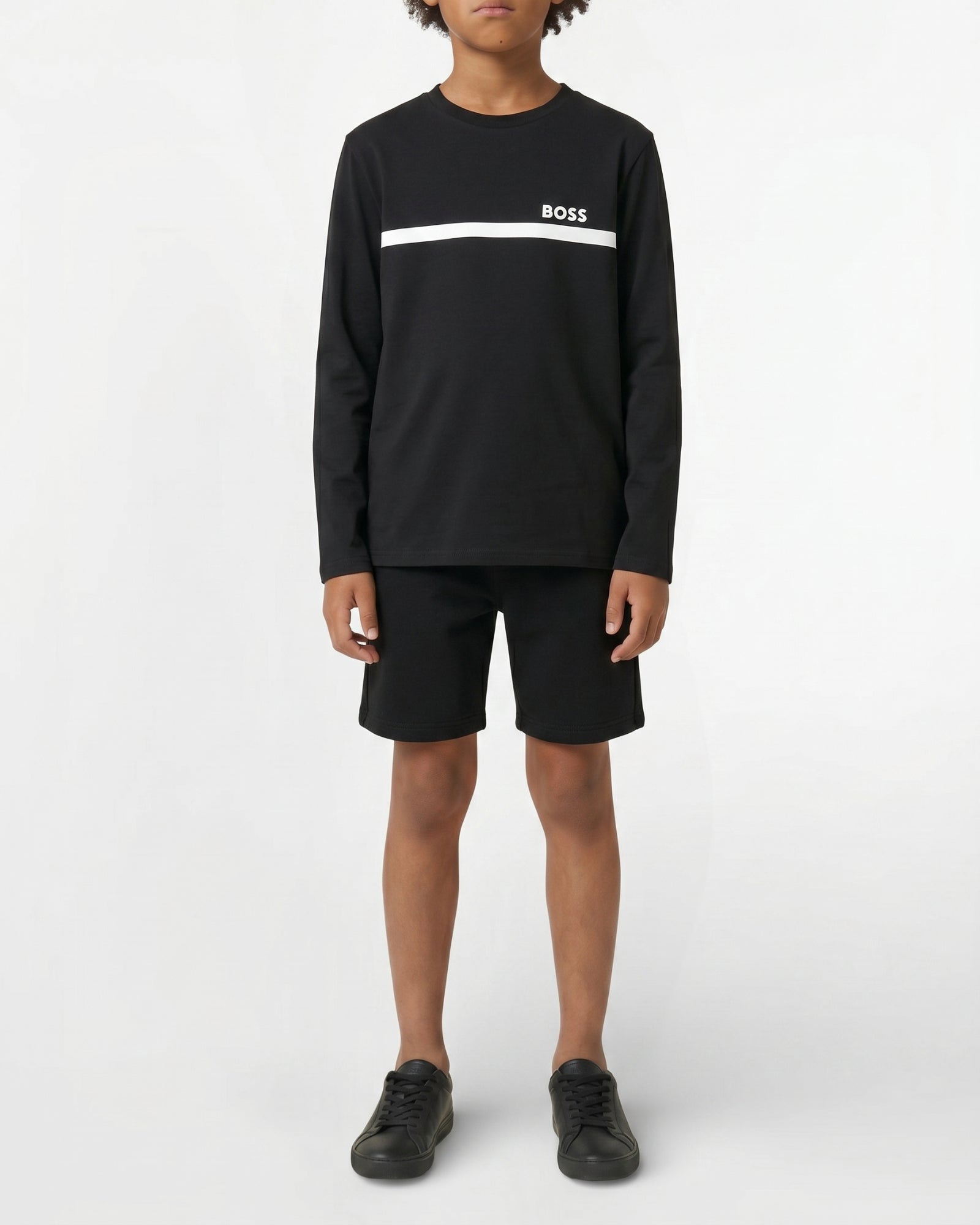 T-shirt manches longues en coton - Black