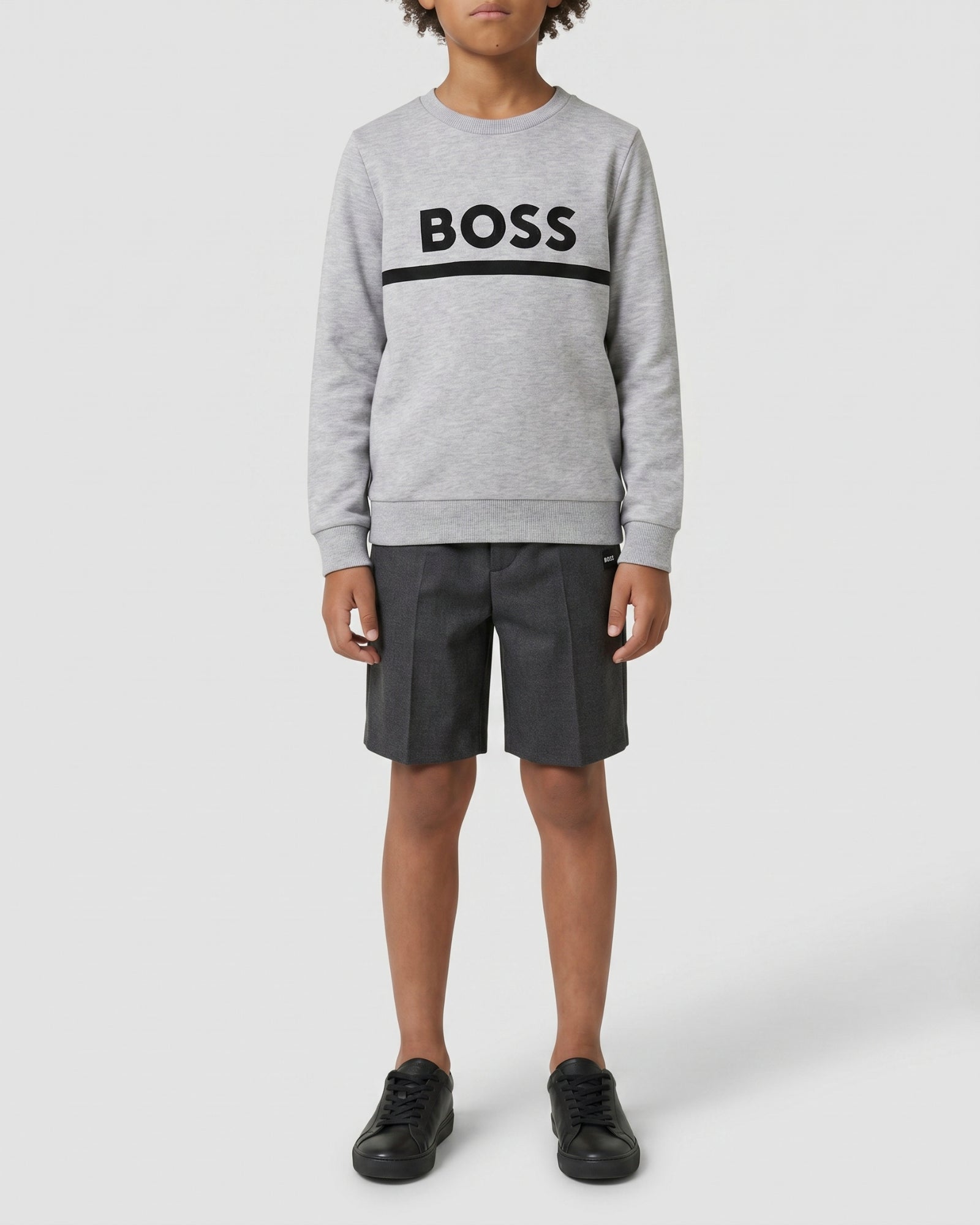 Sweatshirt  en coton - Gris Chiné