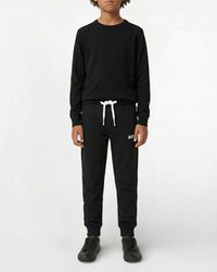 Cotton jogging trousers - Black