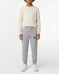 Cotton jogging trousers - Mottled Grey