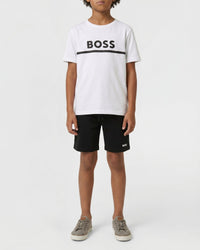 Ensemble t-shirt short en coton - Blanc