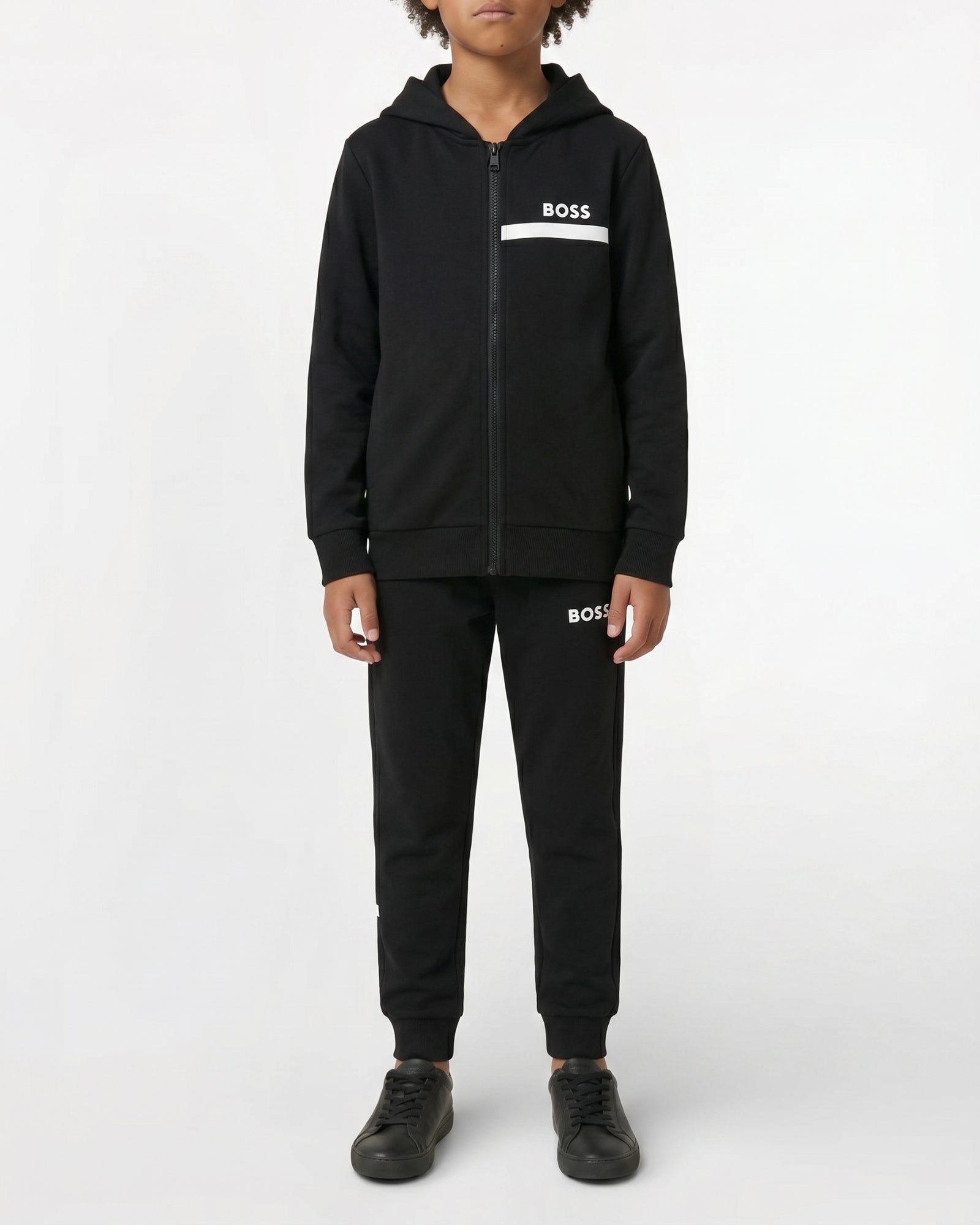Cotton jogging suit - Black