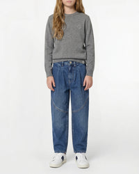 Pantalon à découpes en denim - Double Stone
