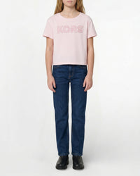 T-shirt avec logo en coton - Marshmallow