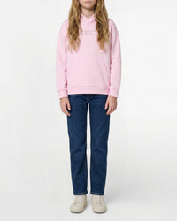 Sweat à capuche manches longues en double jersey - Marshmallow