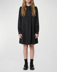 Robe plastron à volants - Black
