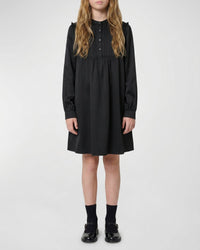 Robe plastron à volants - Black