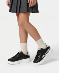 Sneakers à lacets en cuir - Black