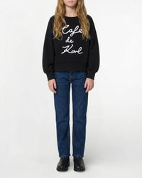 Sweatshirt à manches longues en jersey - Black