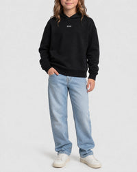 Sweat brodée à logo brillant en coton - Black