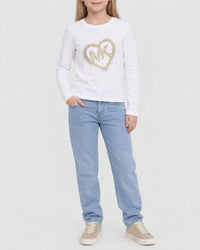 T-shirt manches longues en coton - Off White