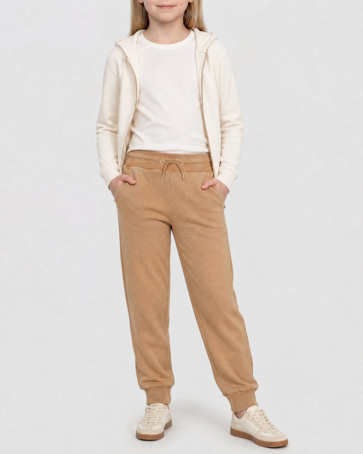 Pantalon de survêtement SmileyWorld en molleton - Biscuit