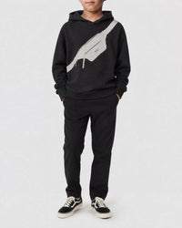 Sweat à capuche en molleton - Black