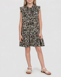 Robe en all over floral - Dark Khaki
