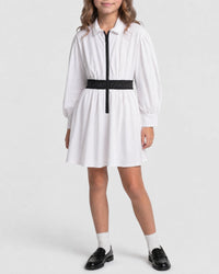 Robe avec logo en coton - Blanc