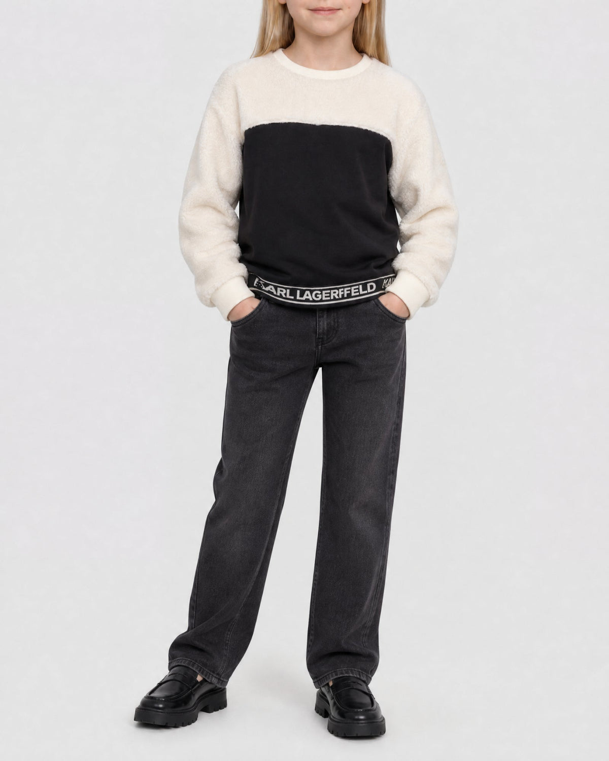 Sweatshirt avec logo - Noir Écru
