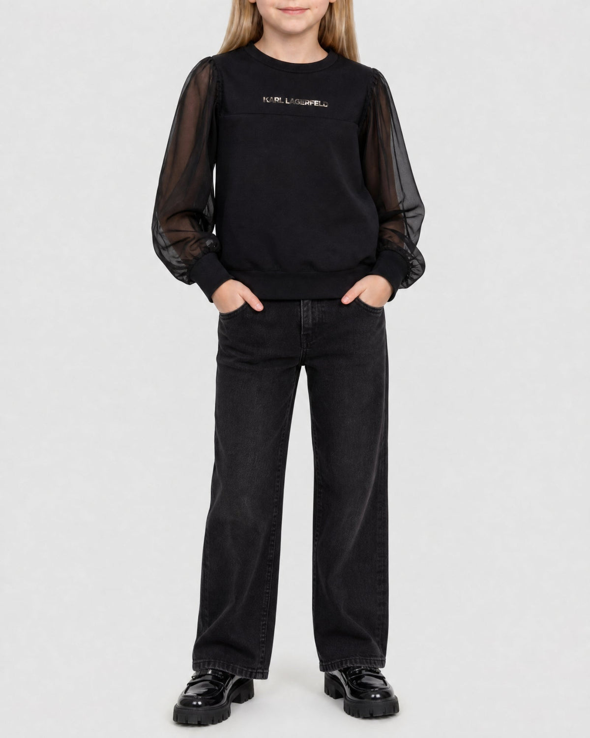 Sweatshirt en double jersey - Black