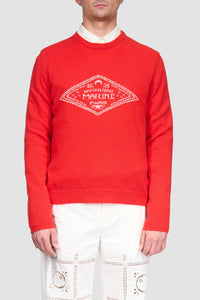 Pull en jacquard de laine - Red