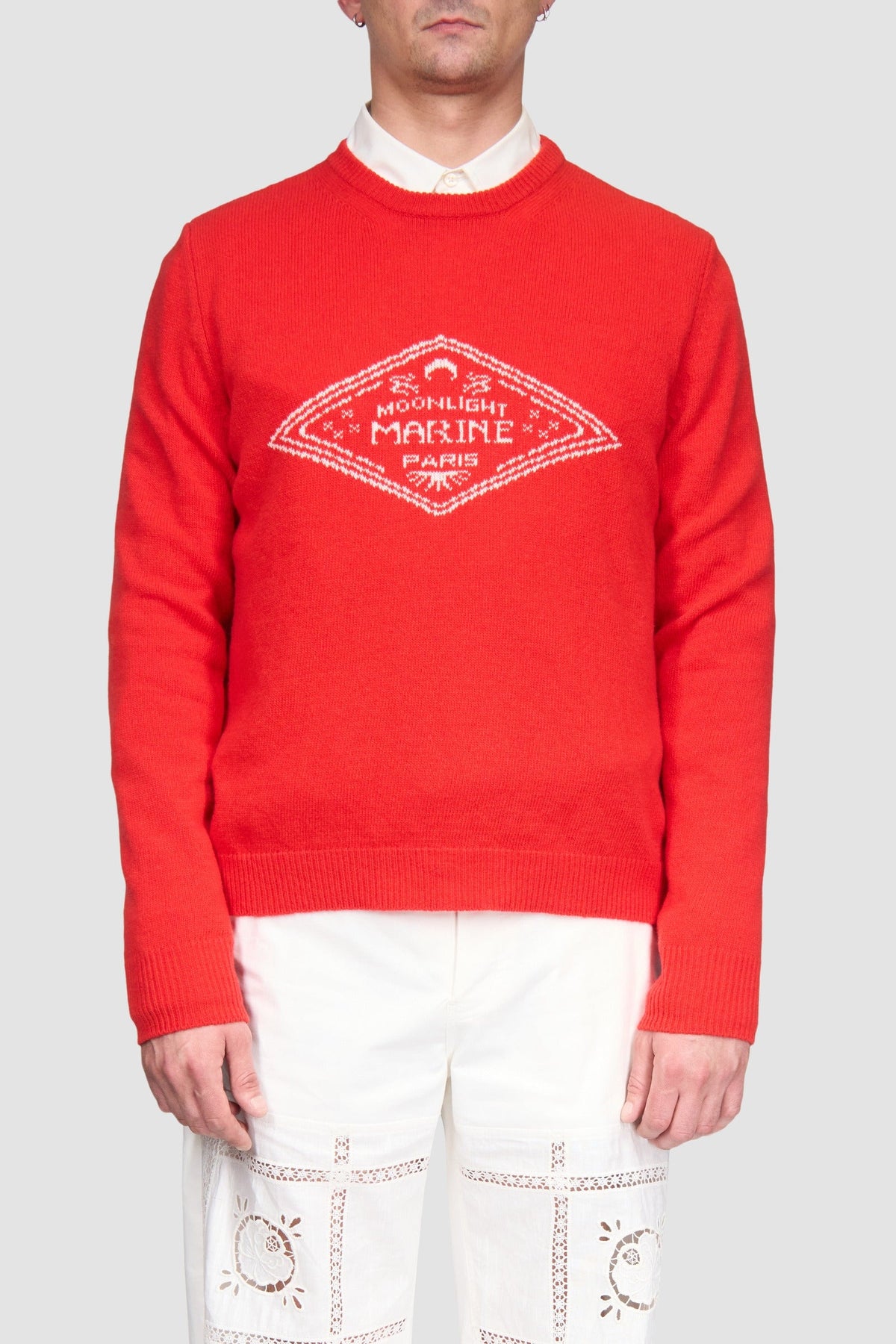 Pull en jacquard de laine - Red