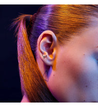 PIERCING ASTRO OR BLANC MOTIF TAUREAU