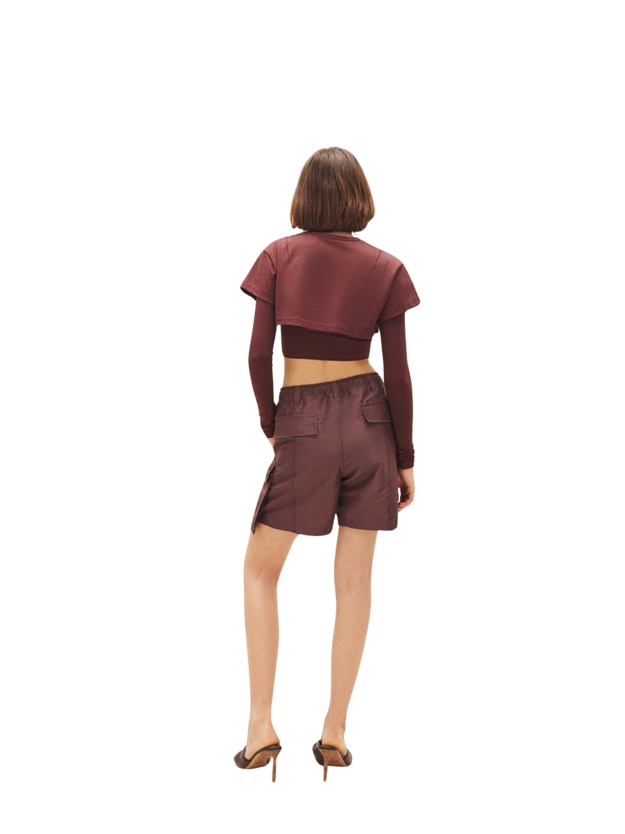 DARK BROWN LE DOUBLE TSHIRT