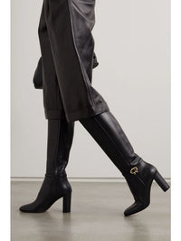 Bottes Ribbon 85 en cuir lisse - Noir