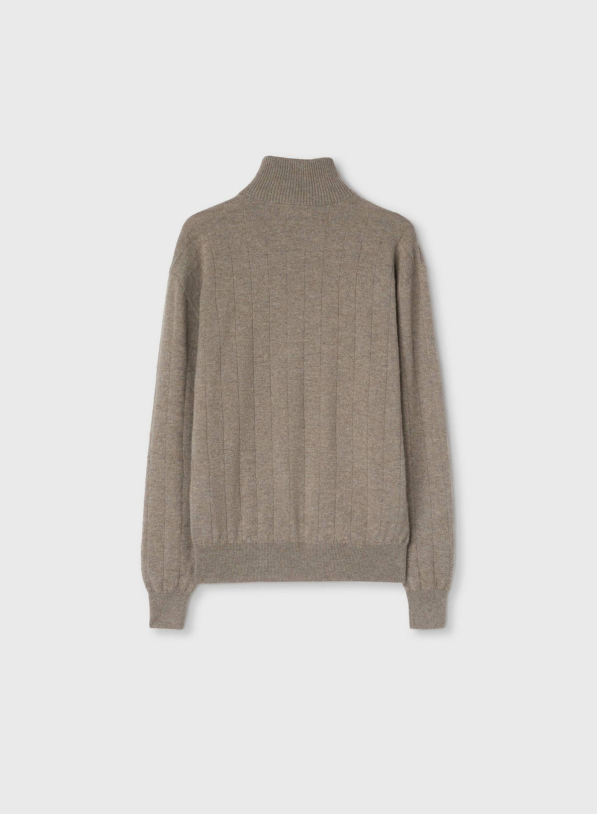 SAND WINDOW ZIP UP MOCKNECK