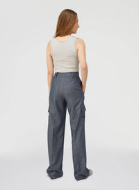 SILVER LUREX KNOT MOTIF CROP TOP