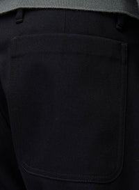 NAVY FOUR POCKETS DENIM PANTS (NR)