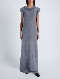 Textured wool Toni dress - Black