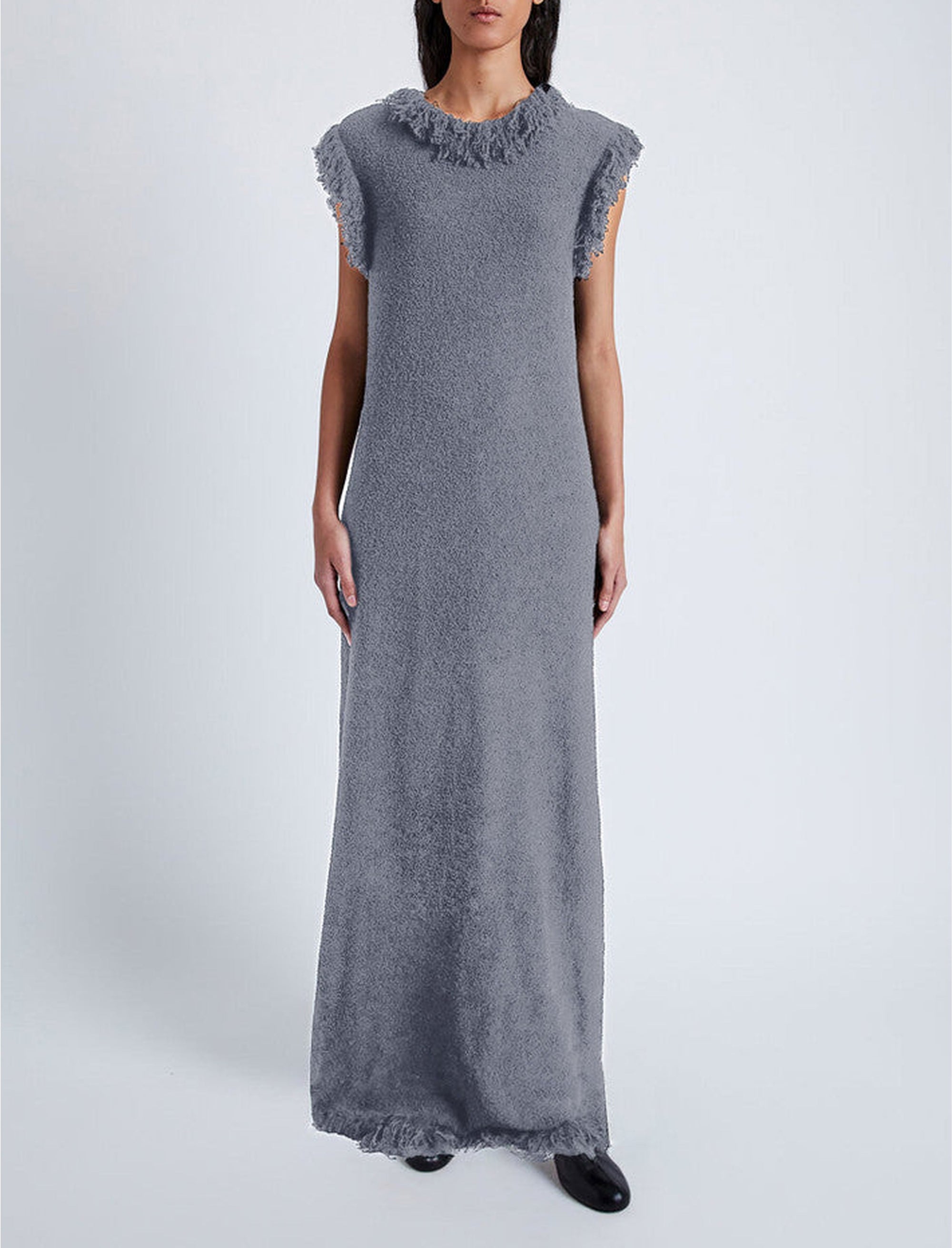 Textured wool Toni dress - Black