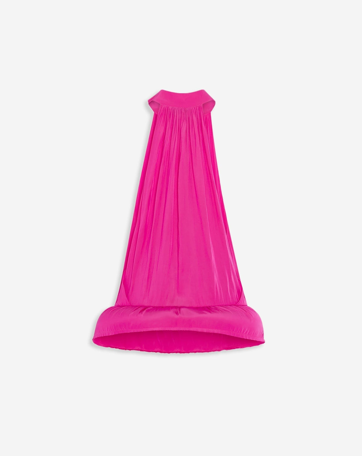 Top dos nu évasé péplum - Fuchsia