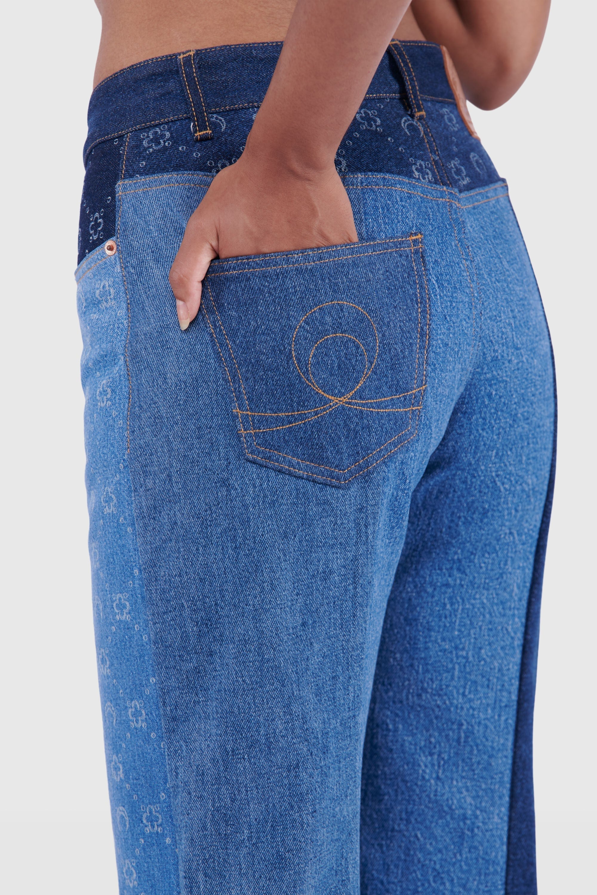 PRIX MARQUE : 250€_Medium Dark Blue Moono Pantalon - Medium Dark Blue Moono