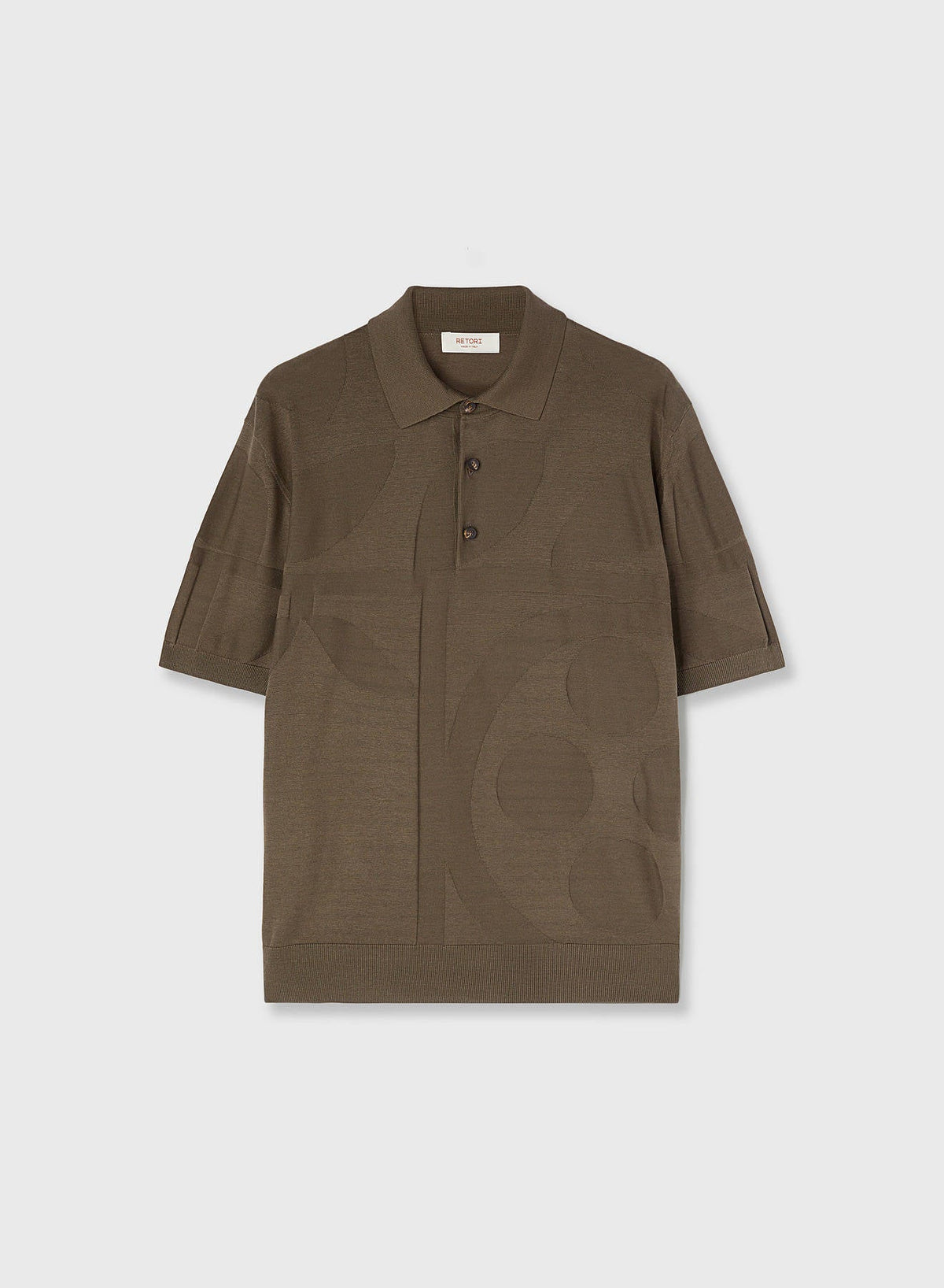 MILITARY GREEN BOTANICAL POLO