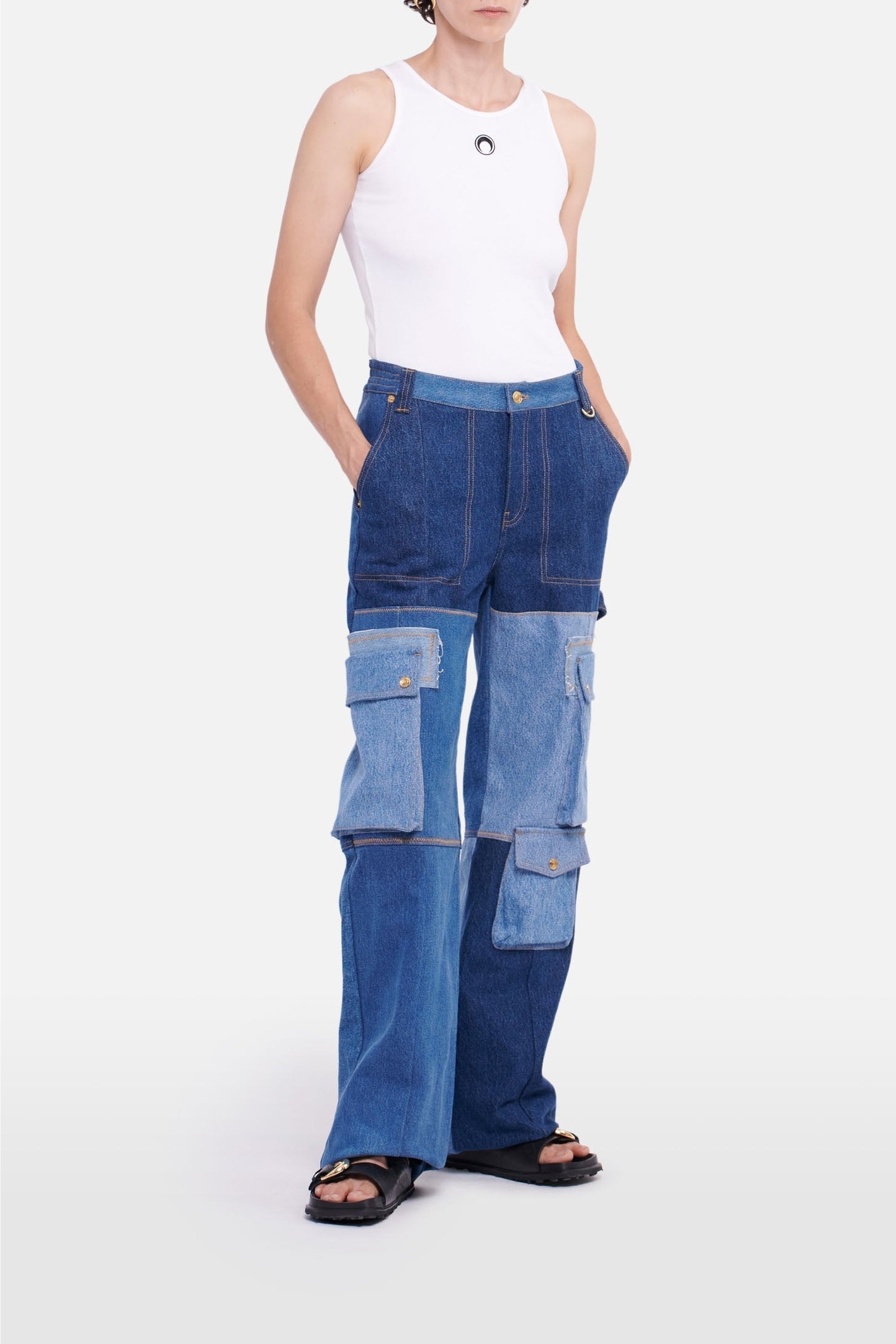 PRIX MARQUE : 320€_Medium Dark Blue Pantalon - Medium Dark Blue