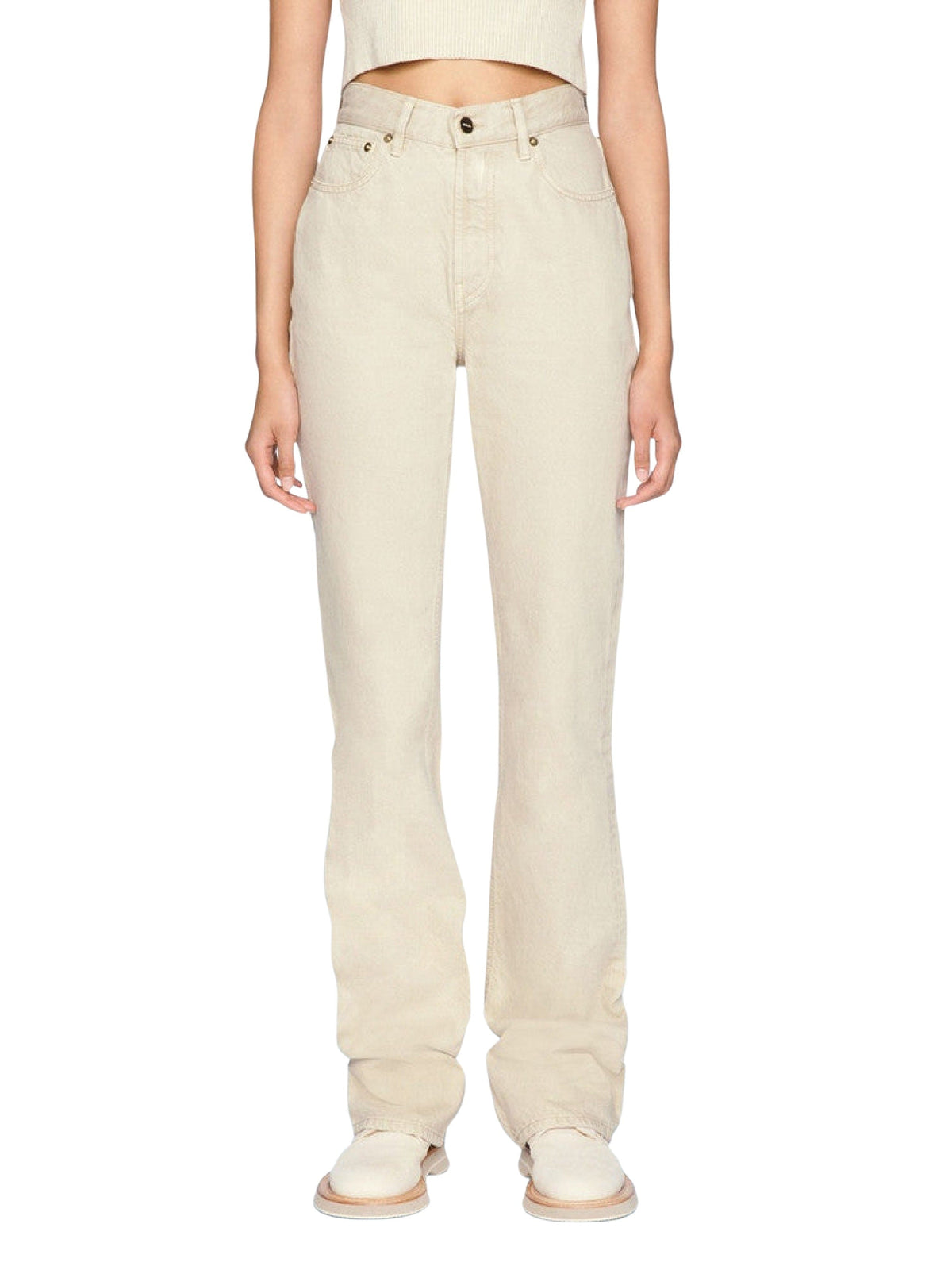75€ / 0 sold //13 QTY / ST0%   Pantalon évasé De-Nîmes en denim - Off White