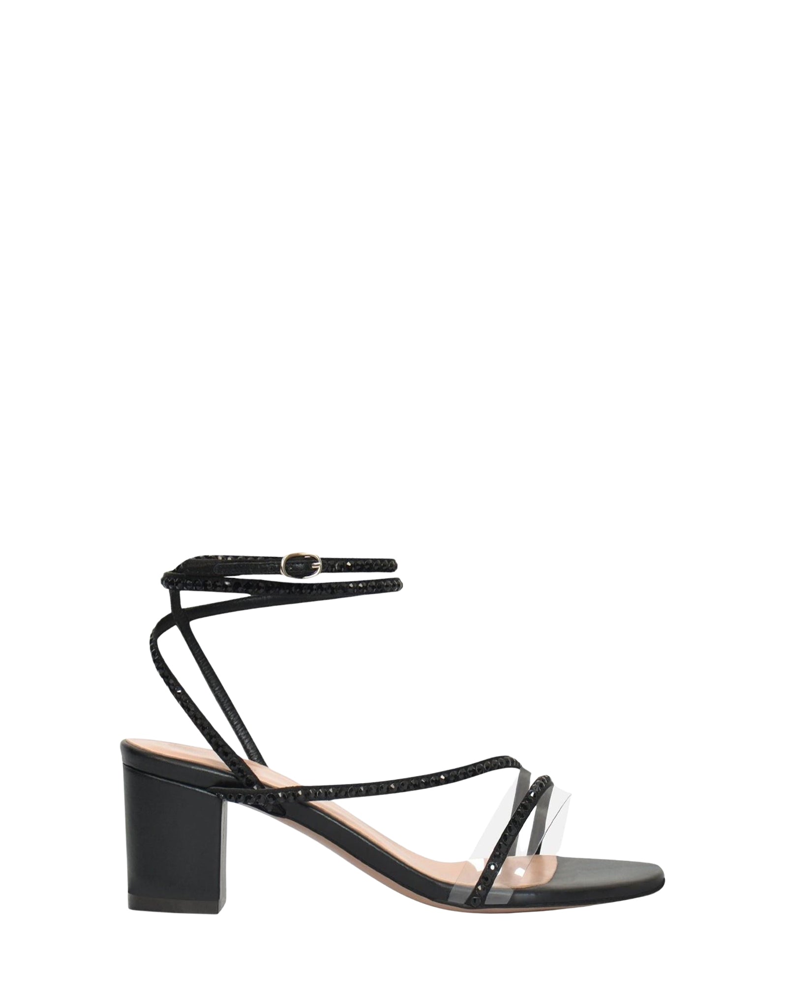 Dassy Block 65 leather sandals – Jet Black