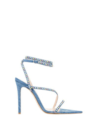 Sandales Dassy 105 en denim - Blue Mixed