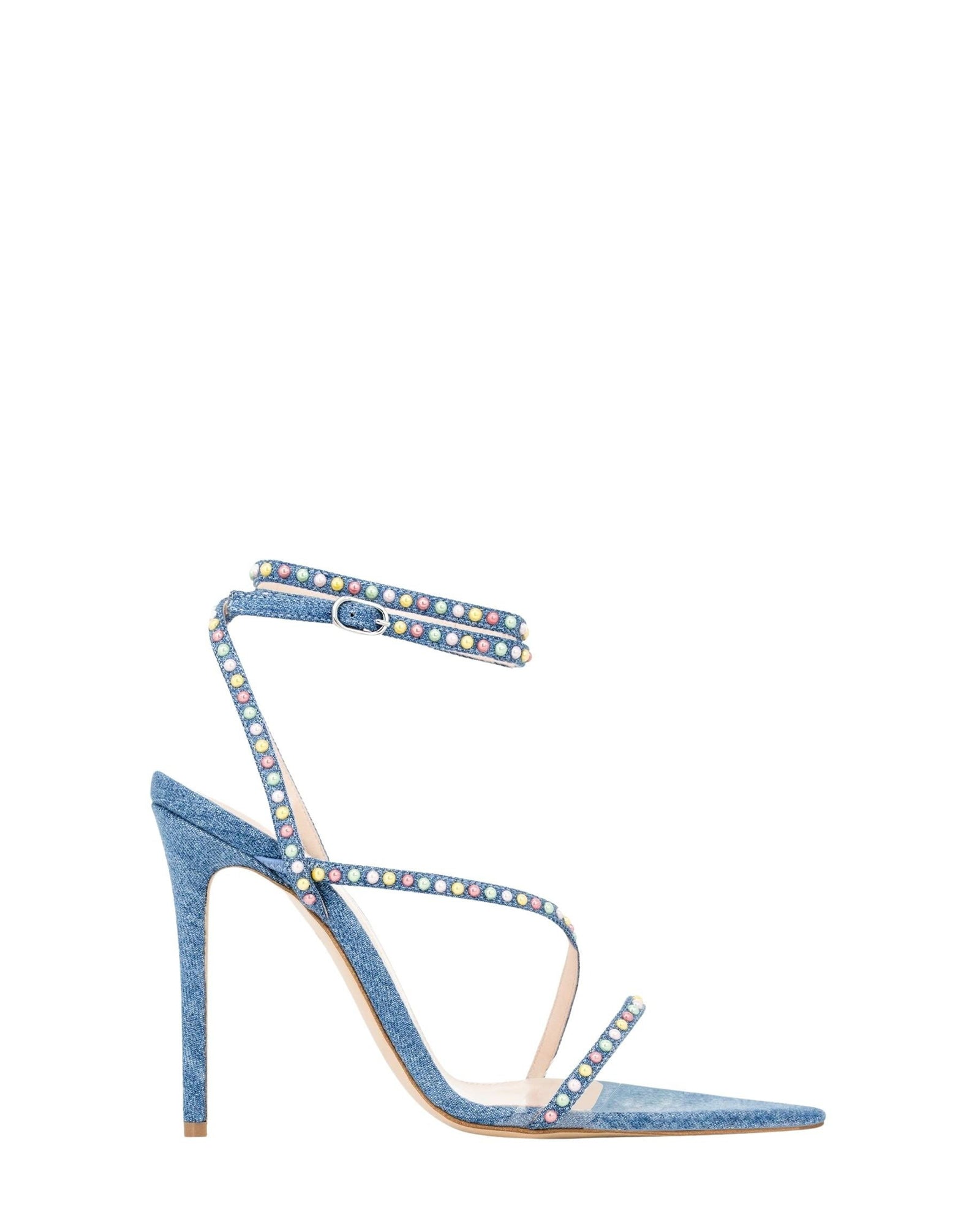 Sandales Dassy 105 en denim - Blue Mixed