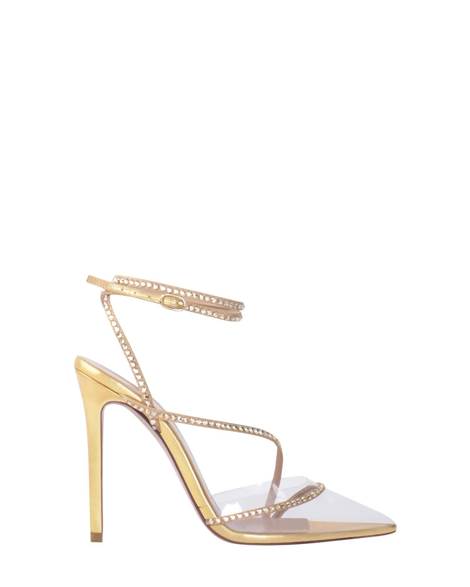 Sandales Dassy 105 en cuir métallisé - Gold