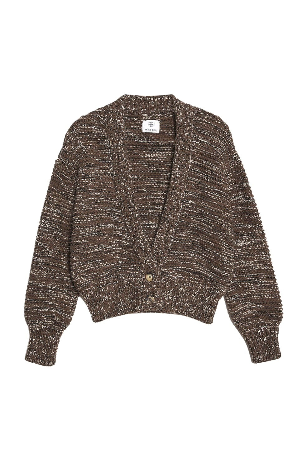 Cardigan Dayna en laine - Brown