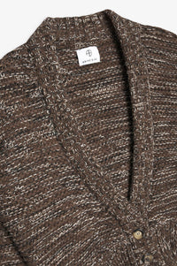 Cardigan Dayna en laine - Brown