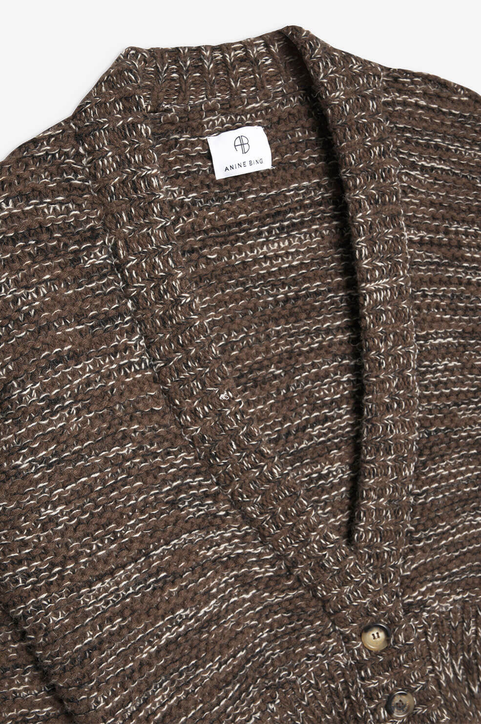 Cardigan Dayna en laine - Brown