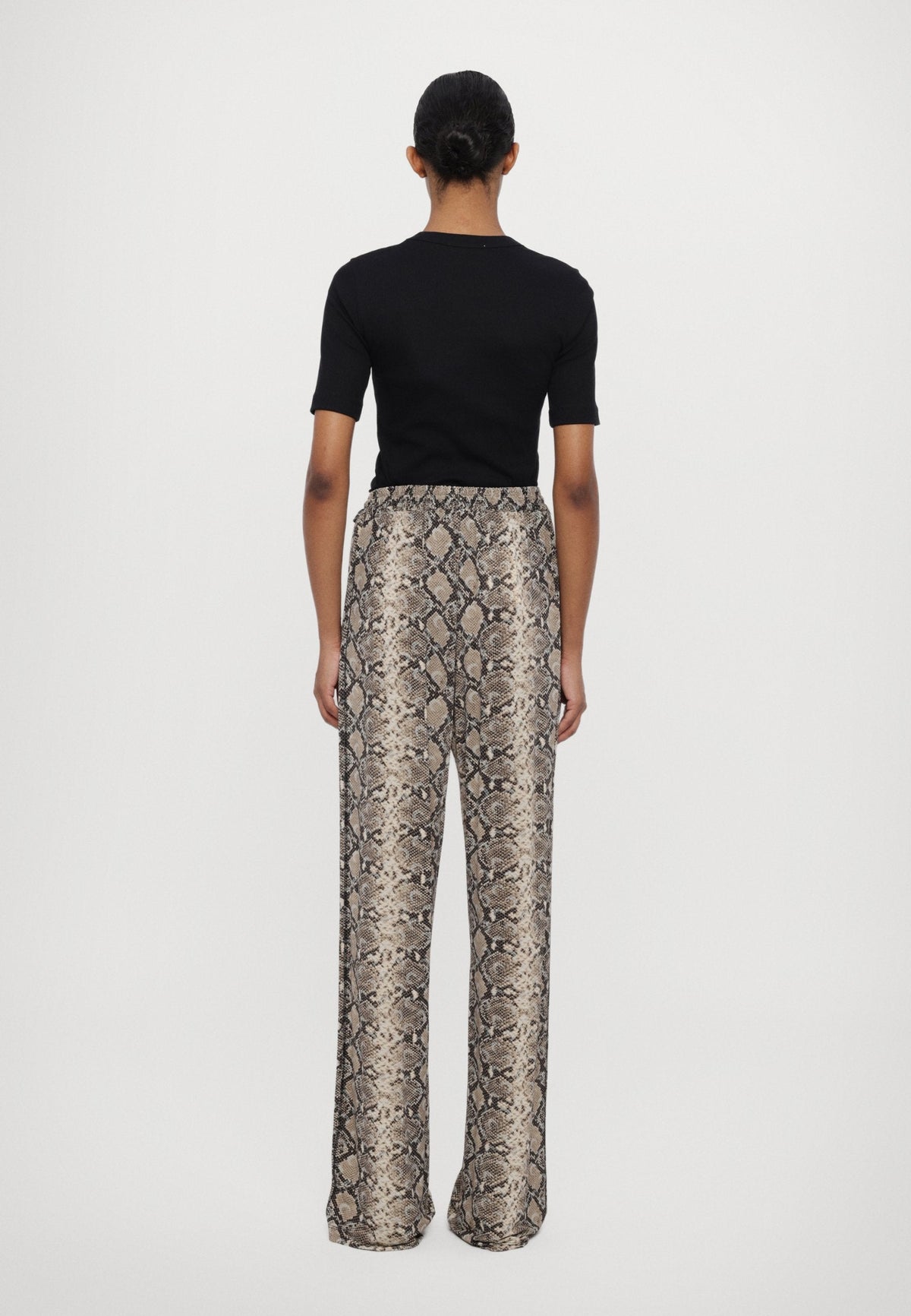 Pantalon en jersey drapé imprimé - Grege