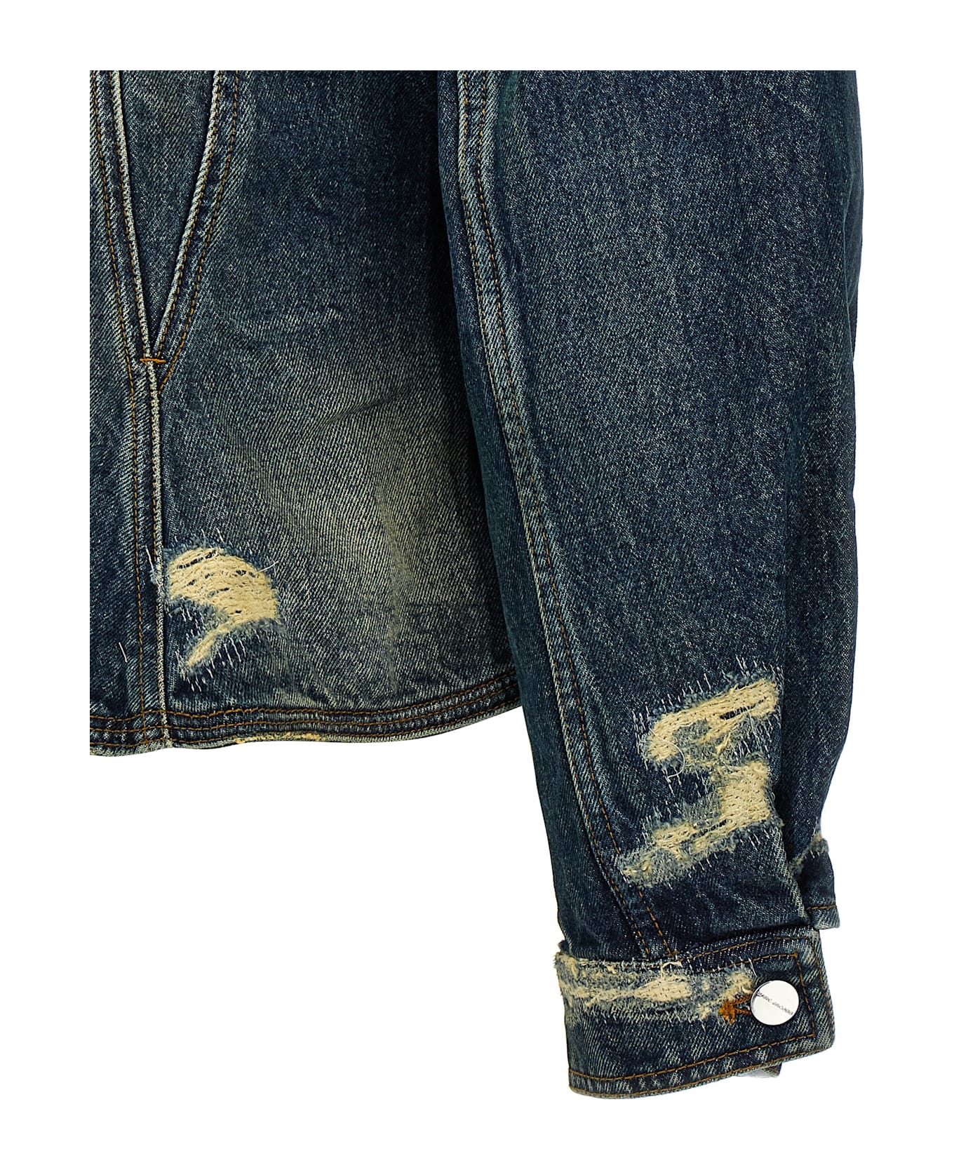 16 NEW / 16 TROCA /208,5€   Veste en jean Rip & Repair à côtes - Punk Indigo