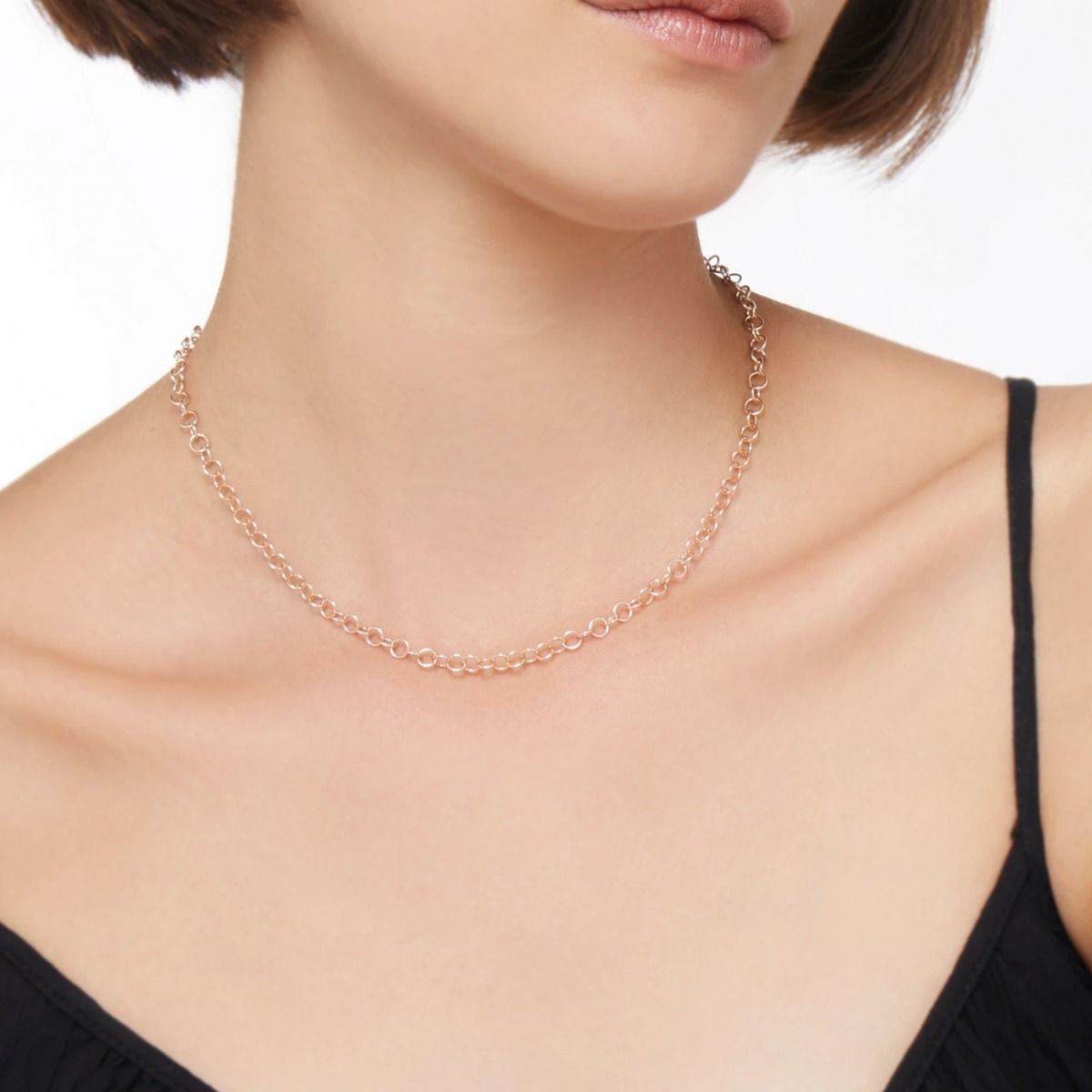 Collier Essentials en or rose 9K sans fermoir - Or Rose